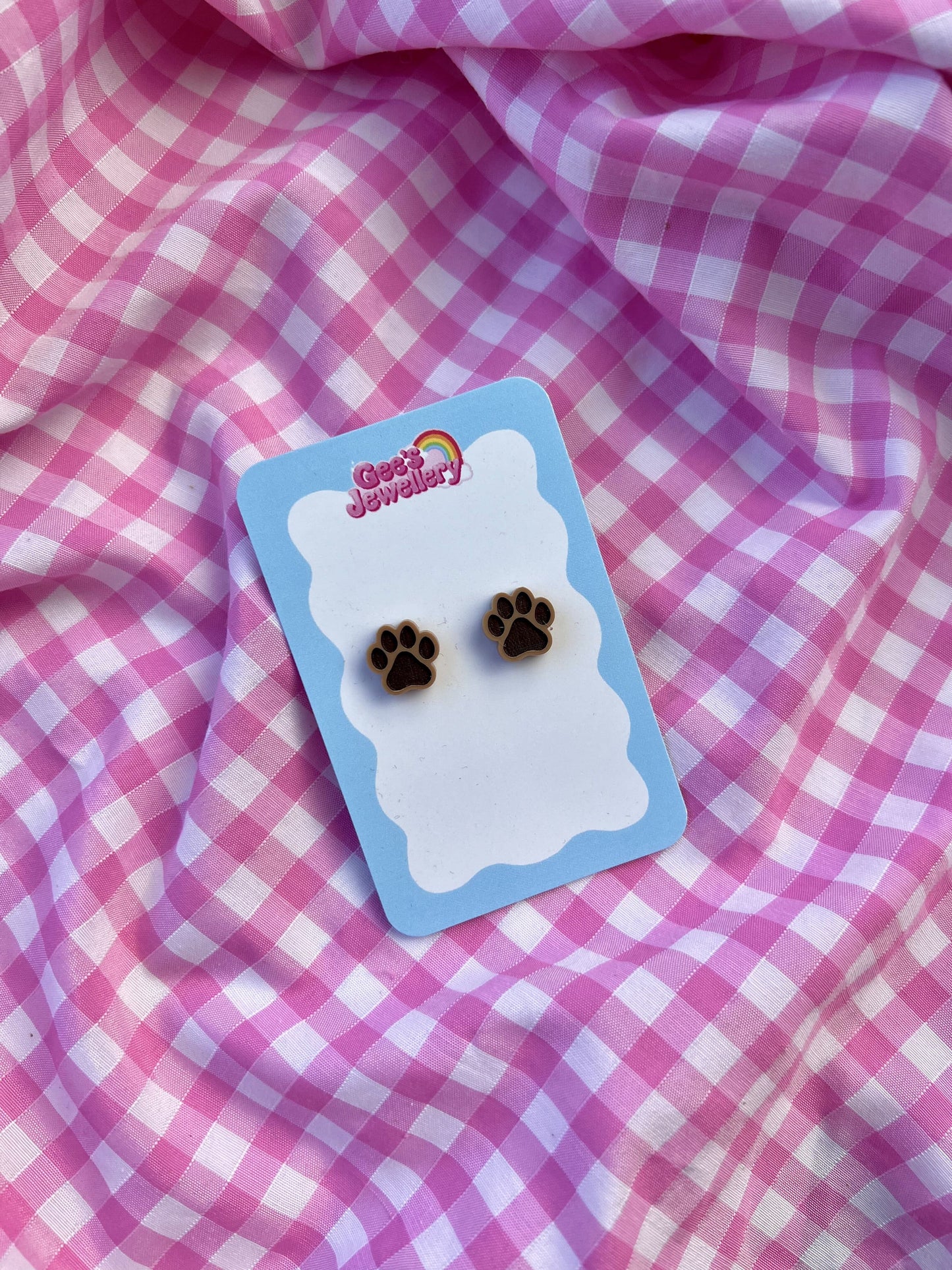 Paw Print Studs