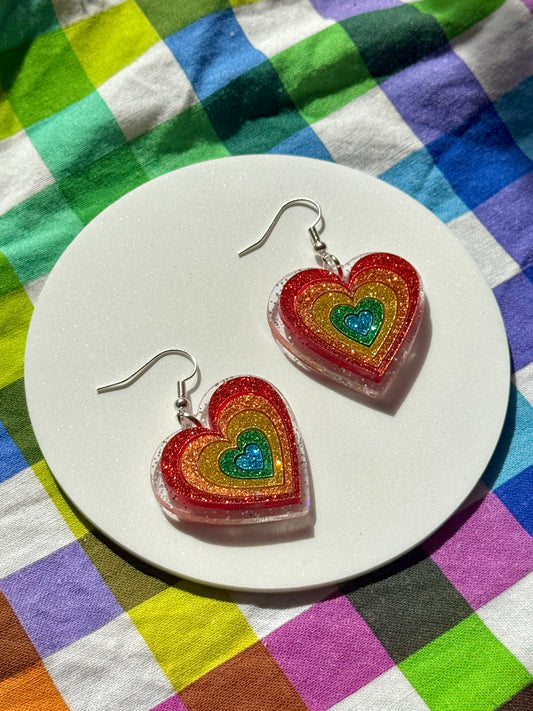 Glitter Heart Burst
