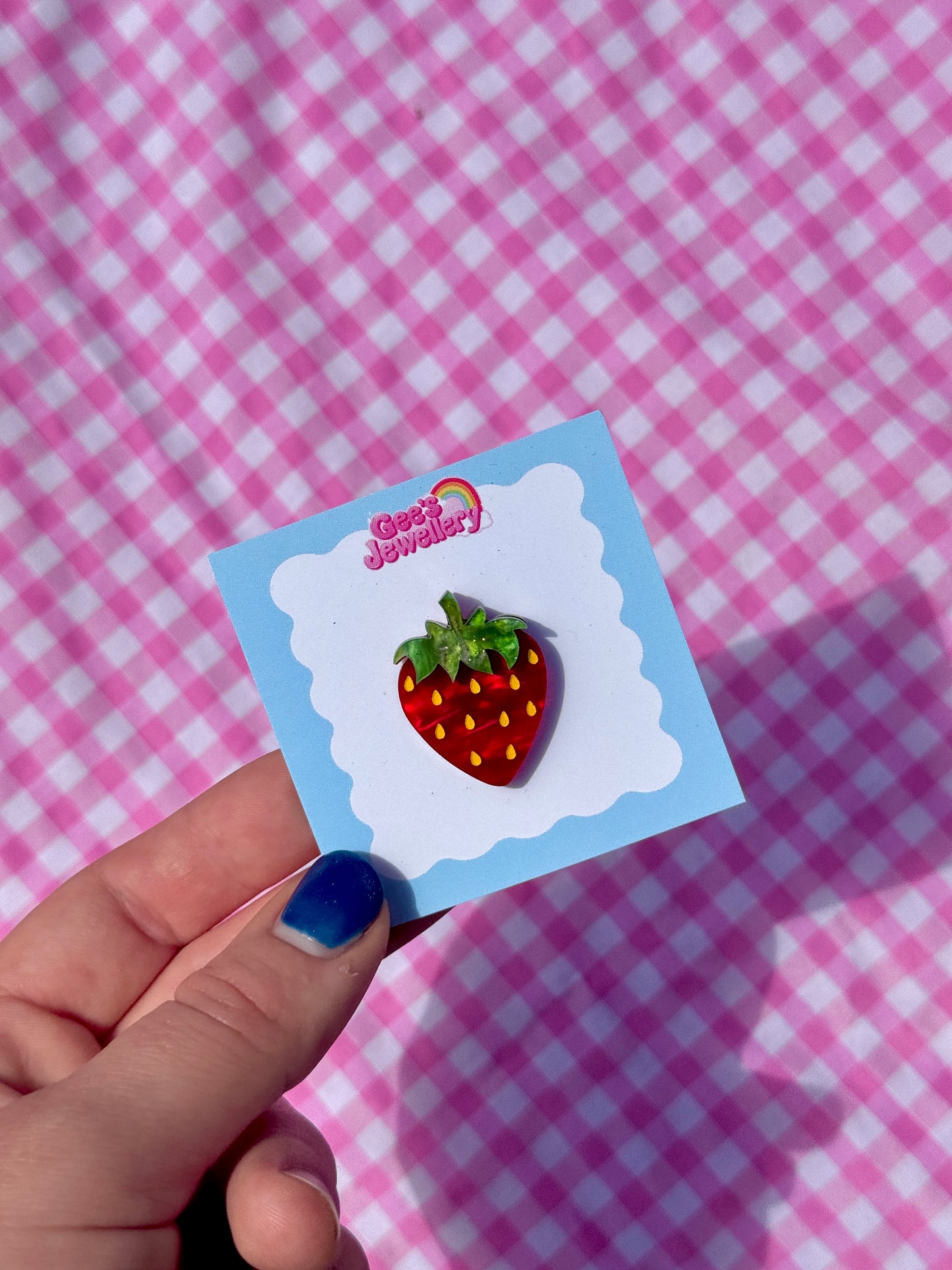 Strawberry Pin Badge