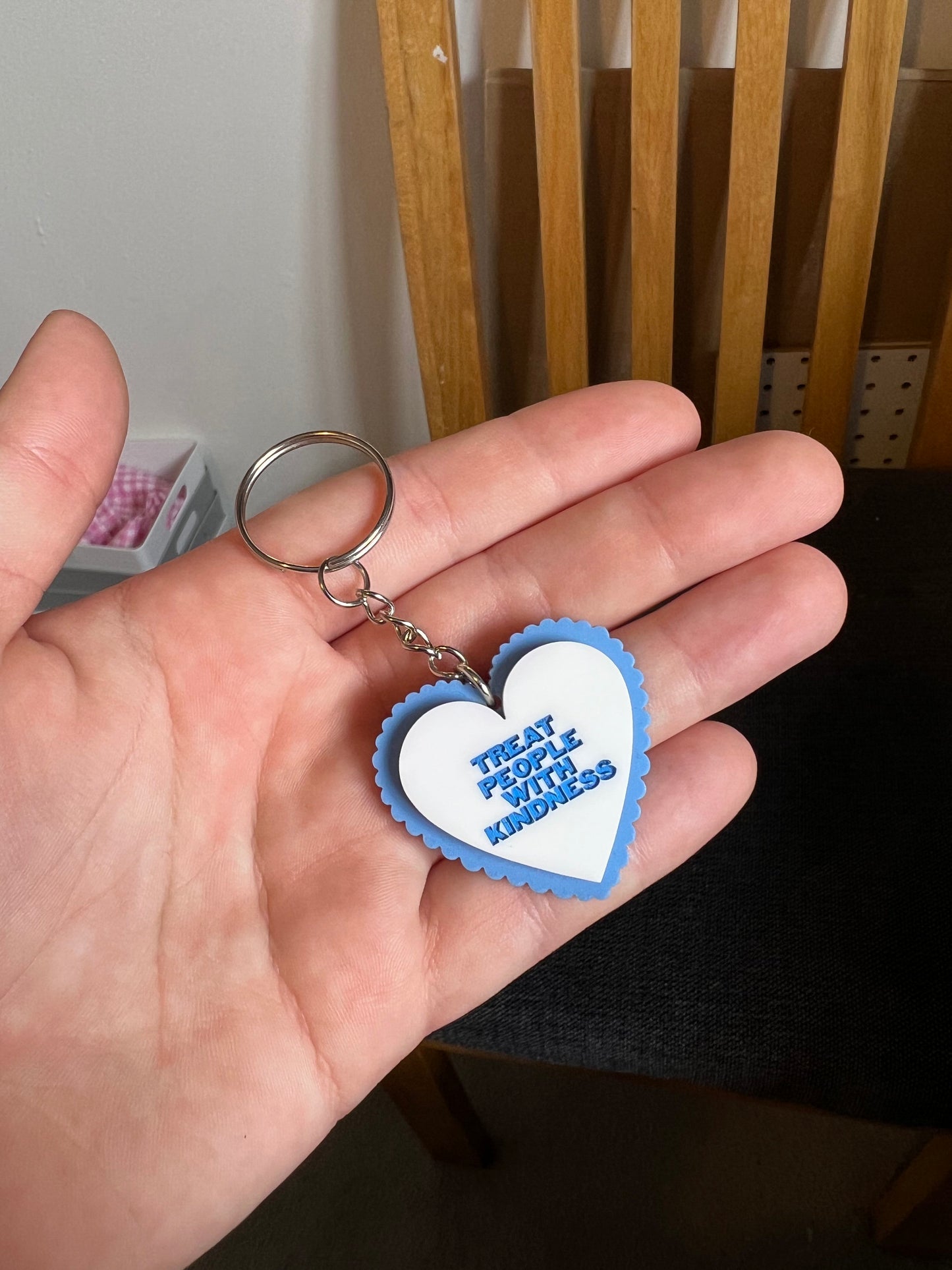 Treat People With Kindness Keyring