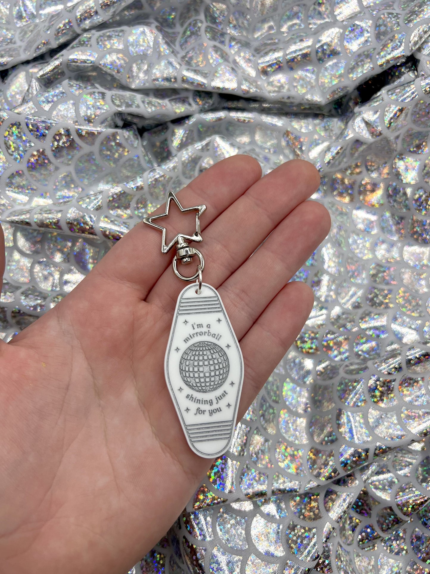 Mirrorball Keyring