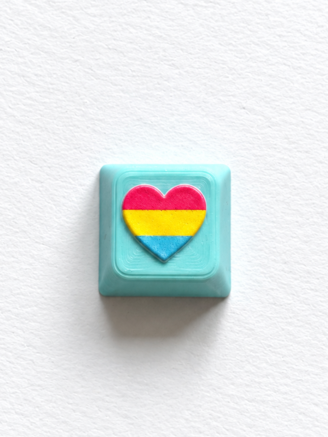 Pansexual Heart Keycap
