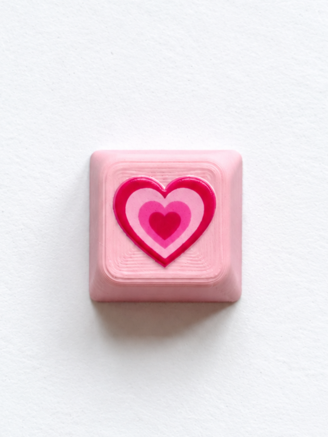 Pink Heart Burst Keycap