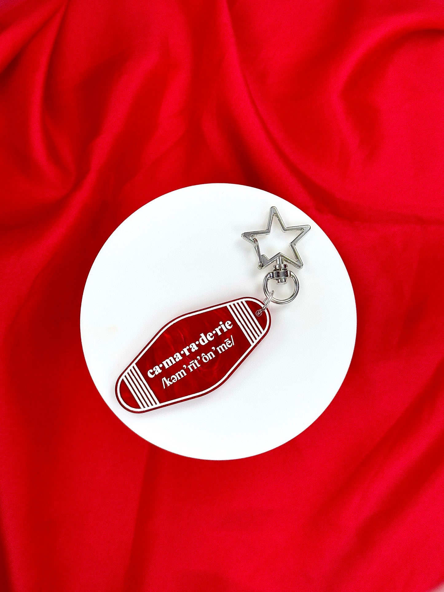 Camaraderie Red Keyring