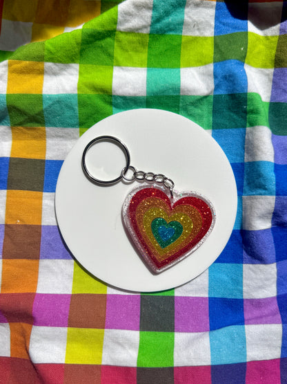 Rainbow Heart Burst