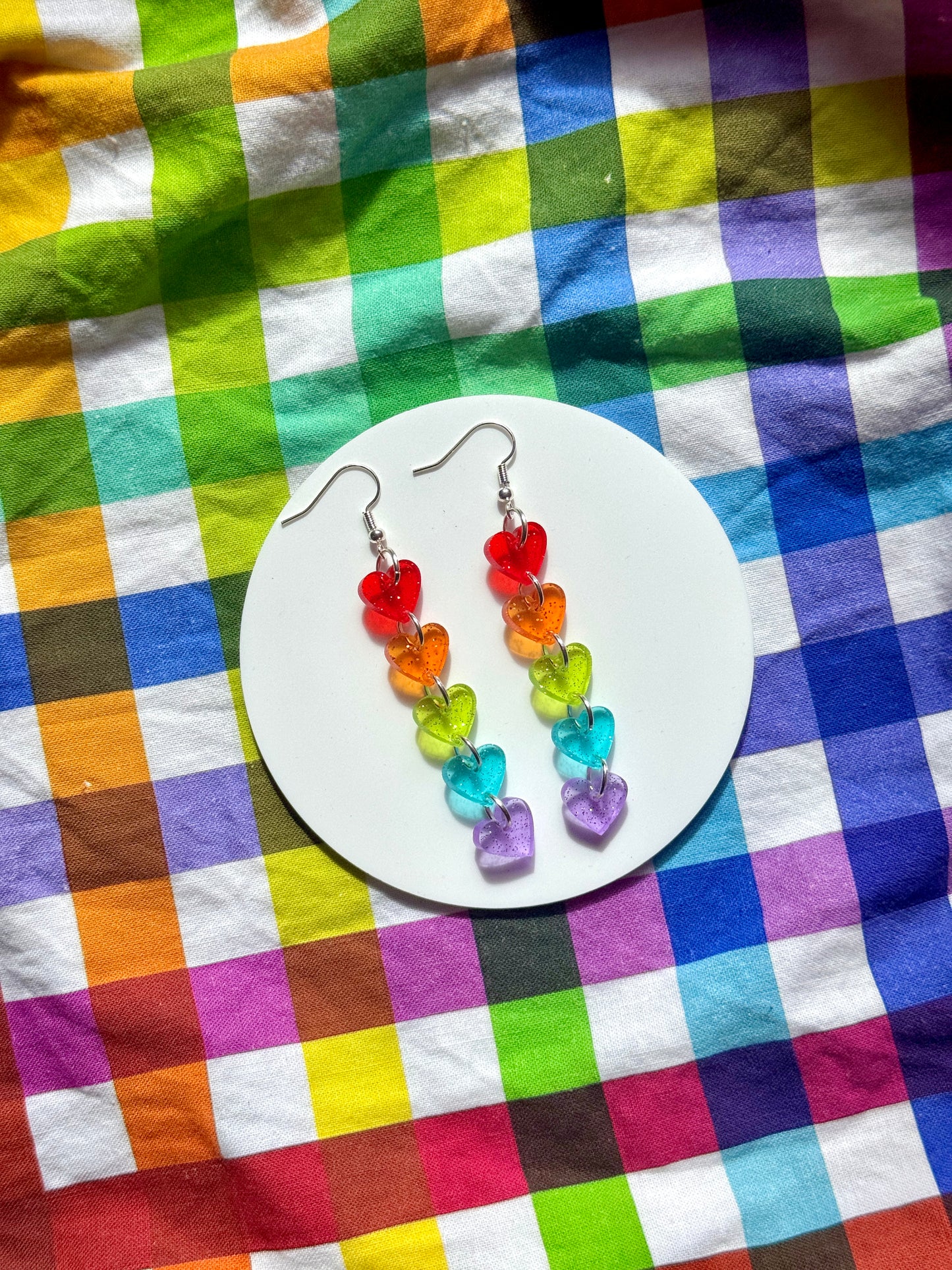Jelly Rainbow Heart Drop
