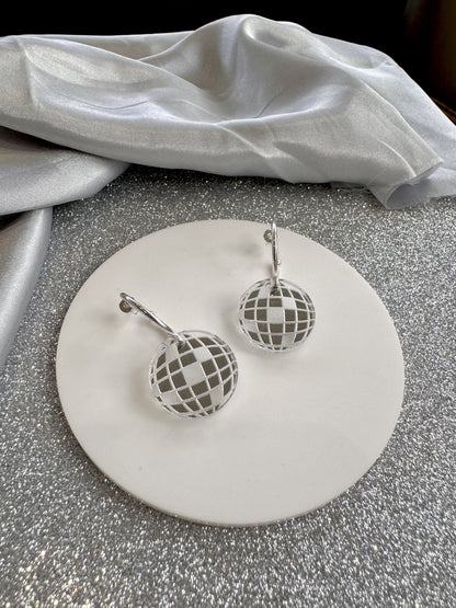 Mirrorball Hoop Earrings