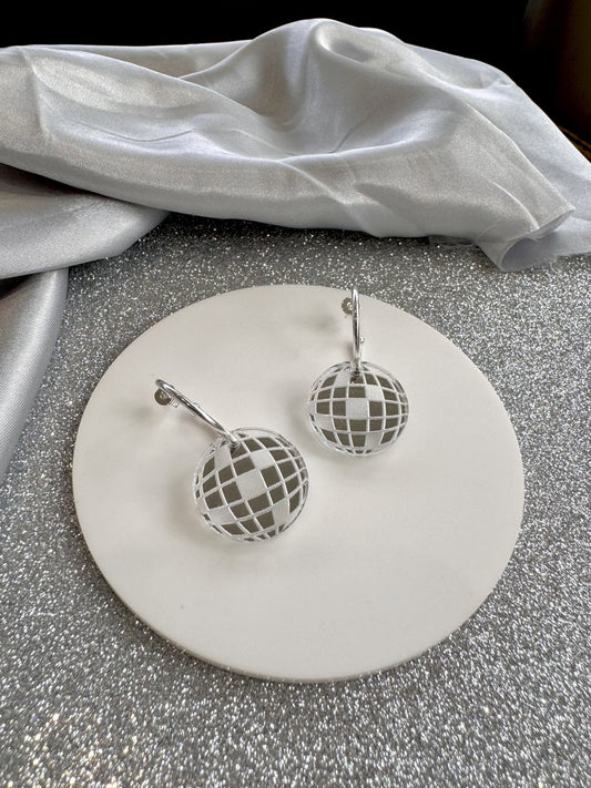 Mirrorball Hoop Earrings