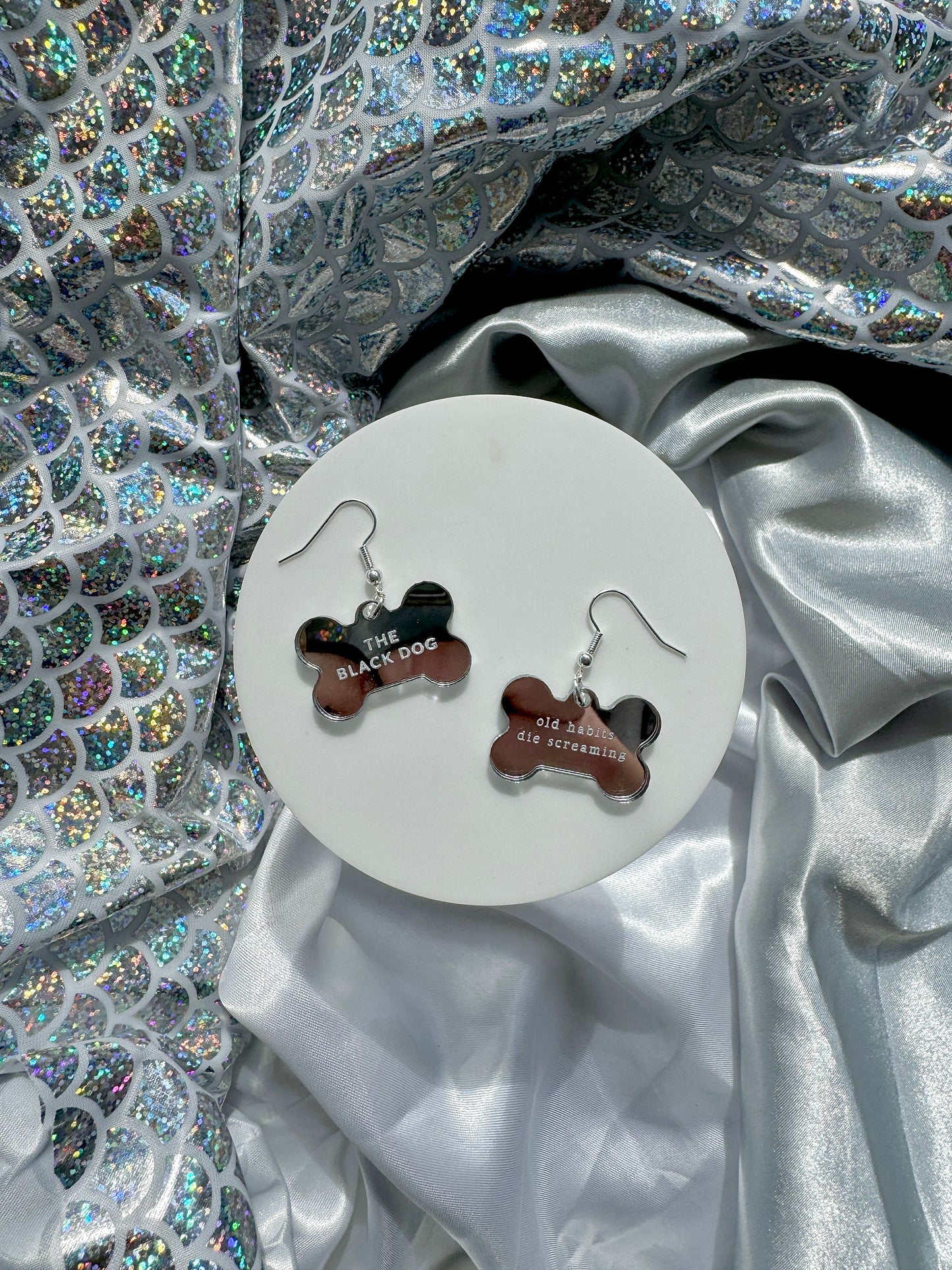 The Black Dog Earrings