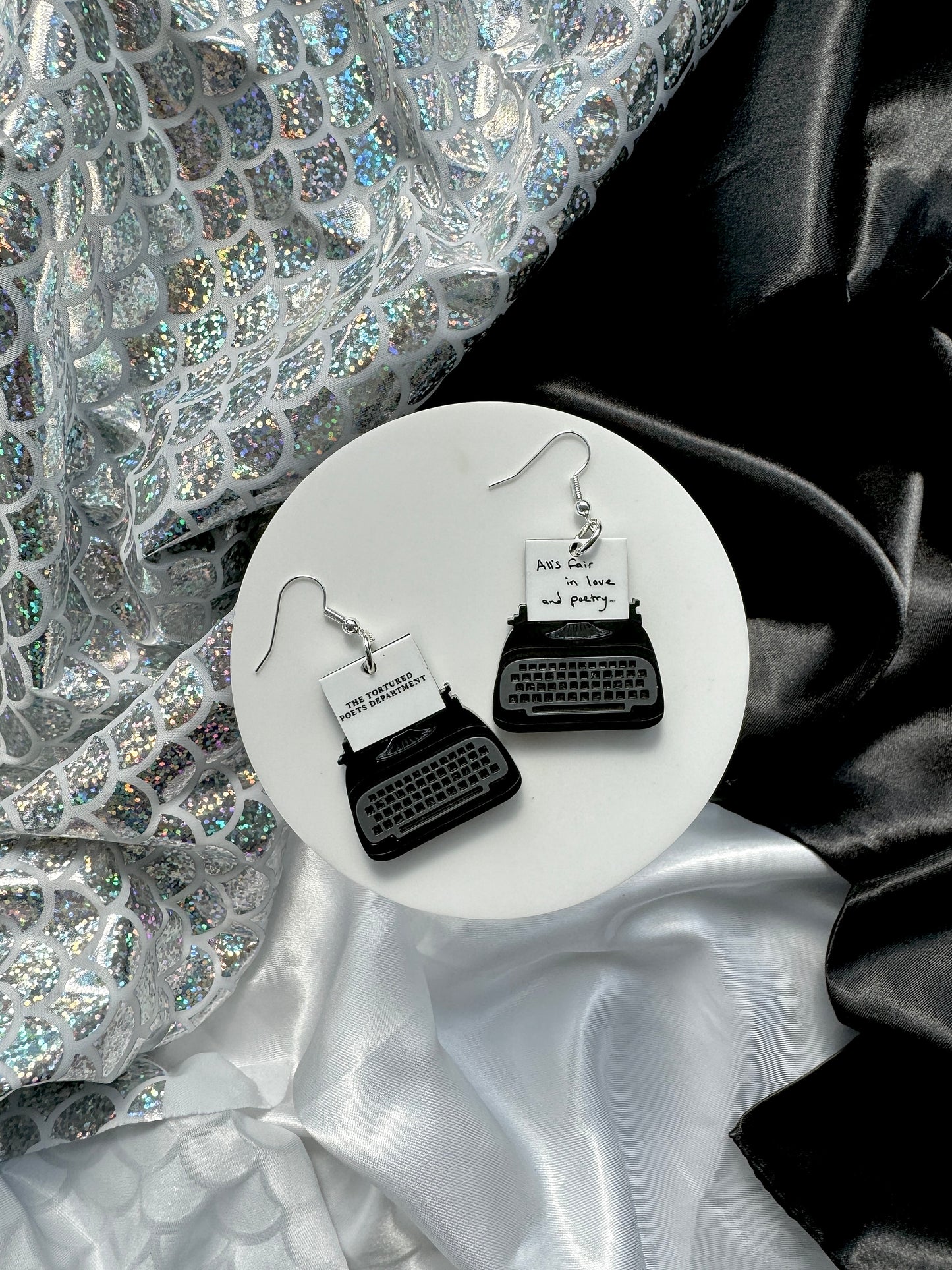 Typewriter Earrings