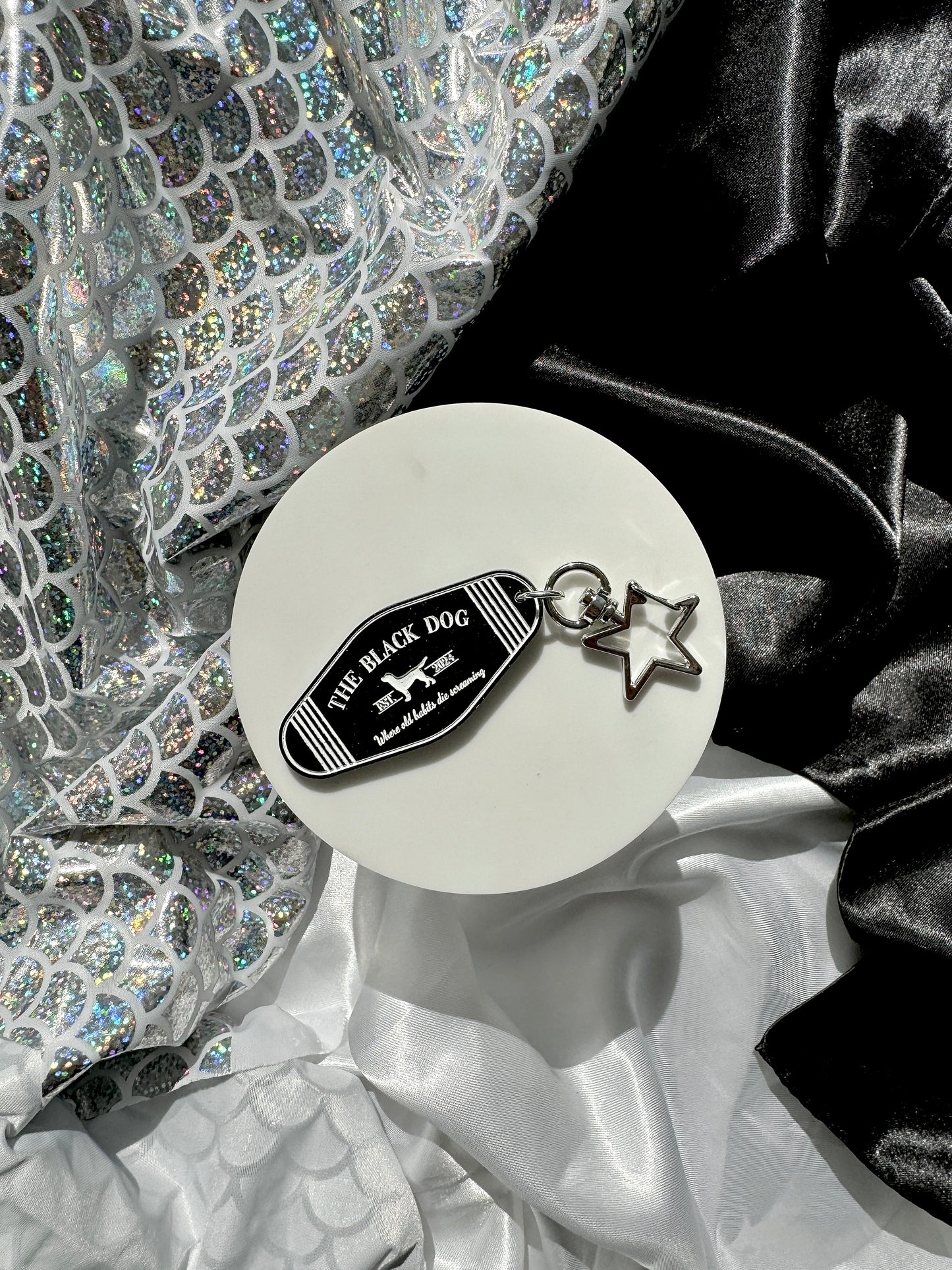 The Black Dog Keyring