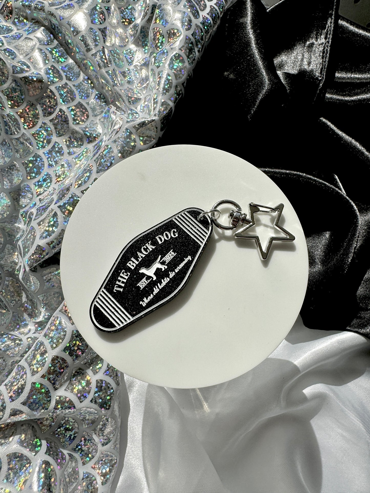 The Black Dog Keyring