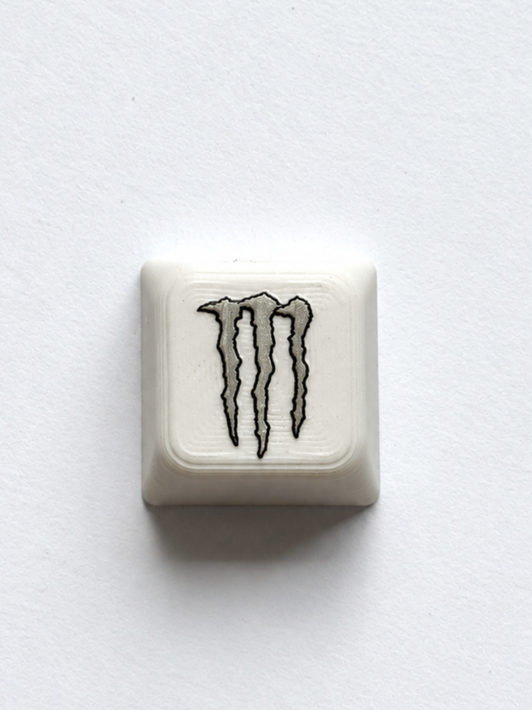 White Monster Keycap
