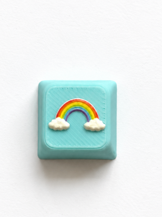 Rainbow Clouds Keycap