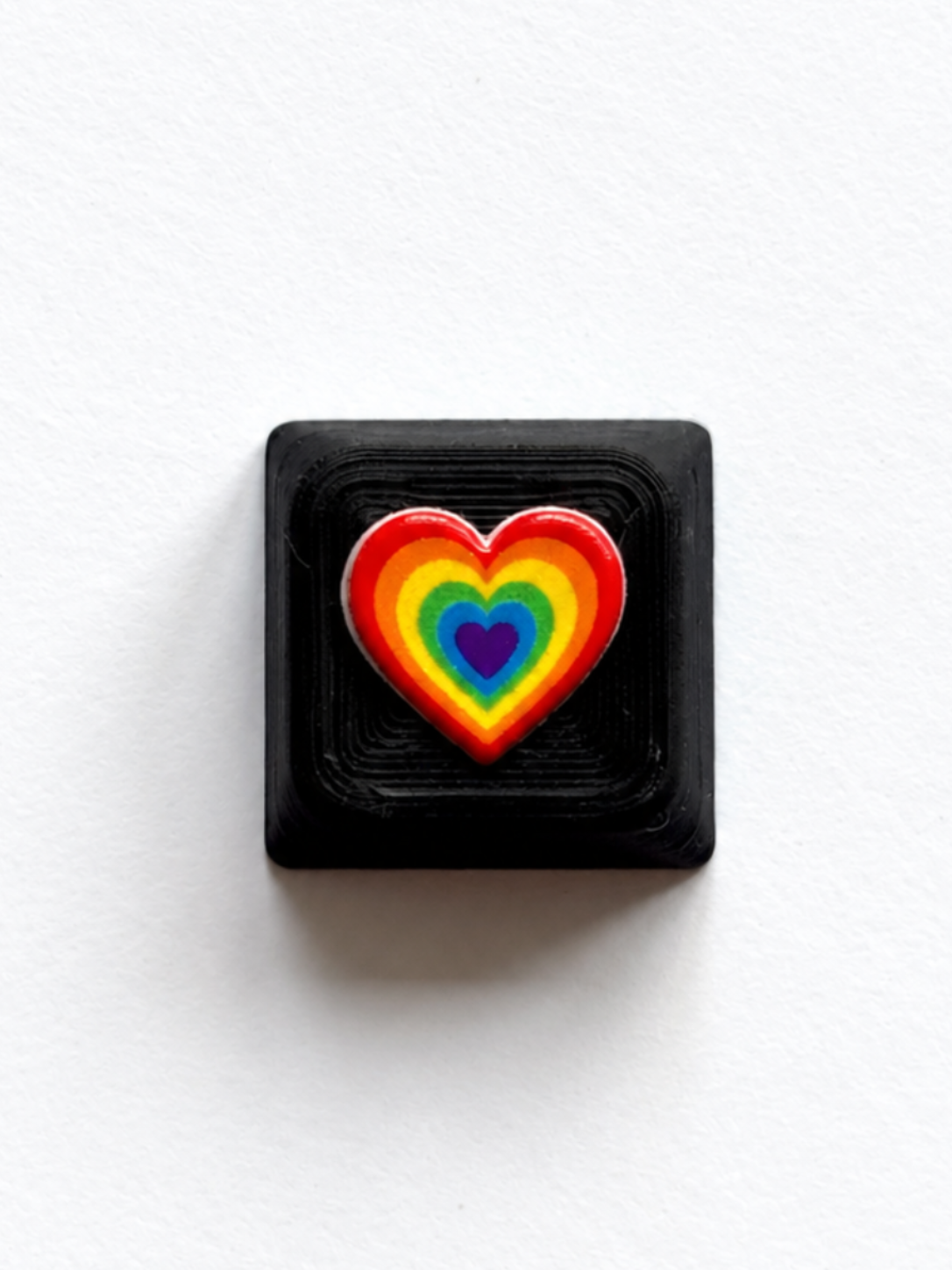 Rainbow Heart Burst Keycap