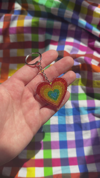 Rainbow Heart Burst