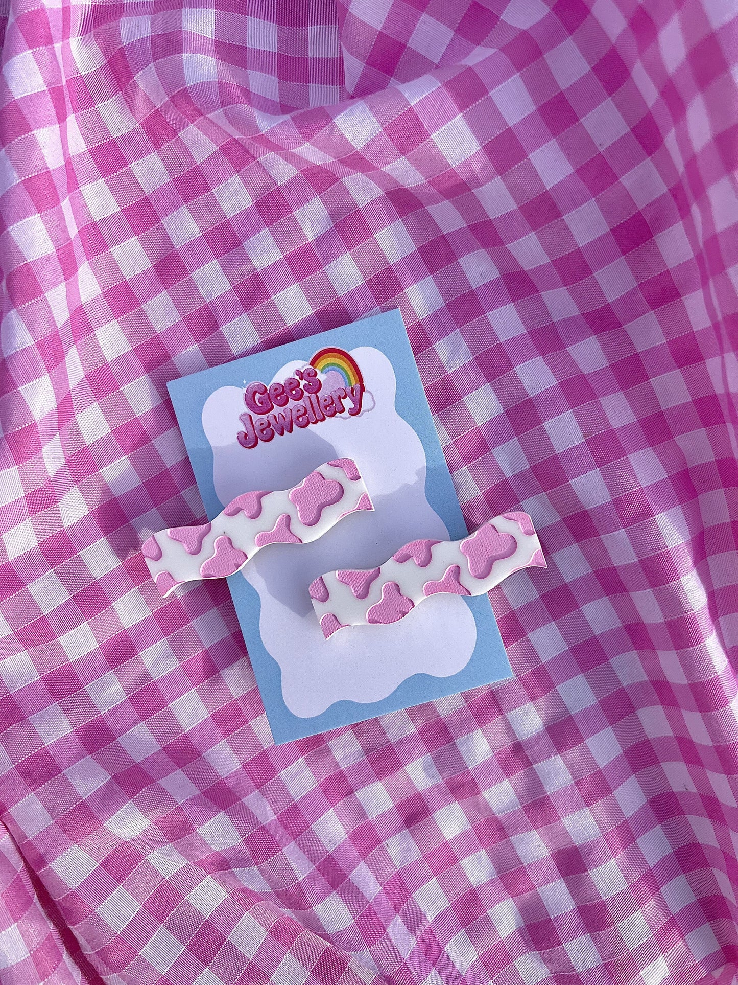 Strawberry Cow - Hair Clips
