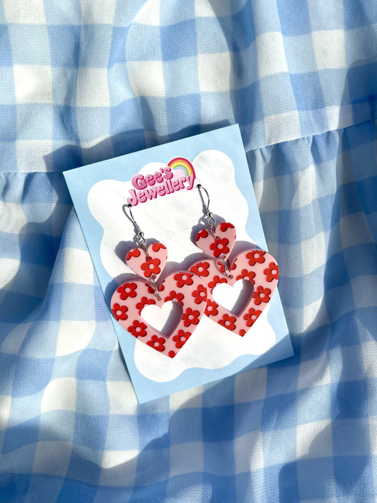 Flower Power Hearts