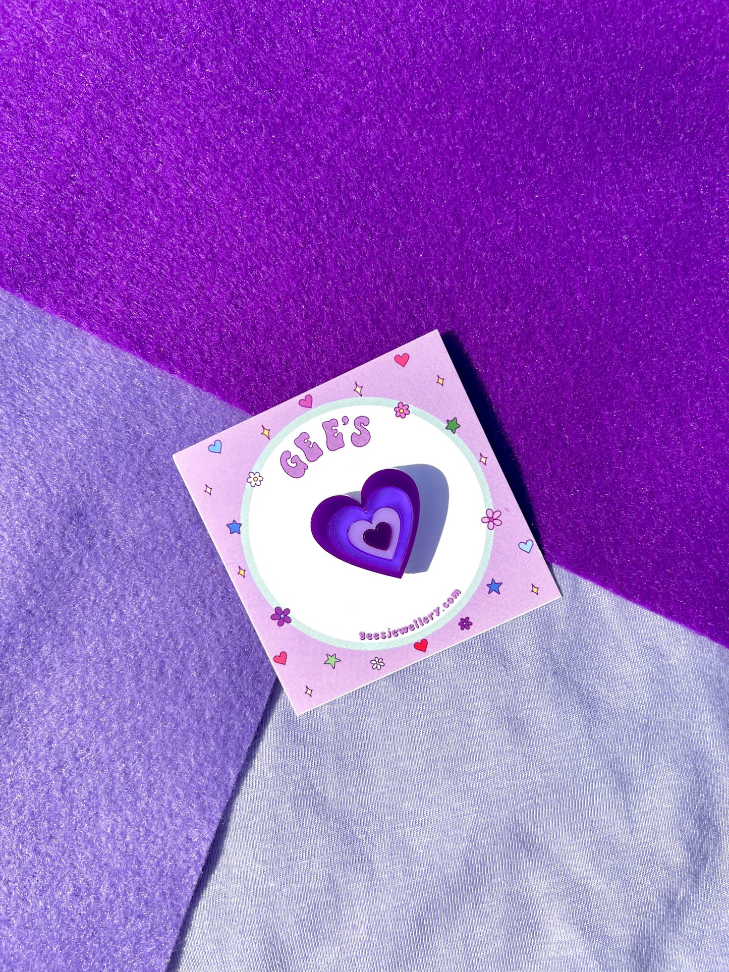 Purple Heart Burst - Pin Badge