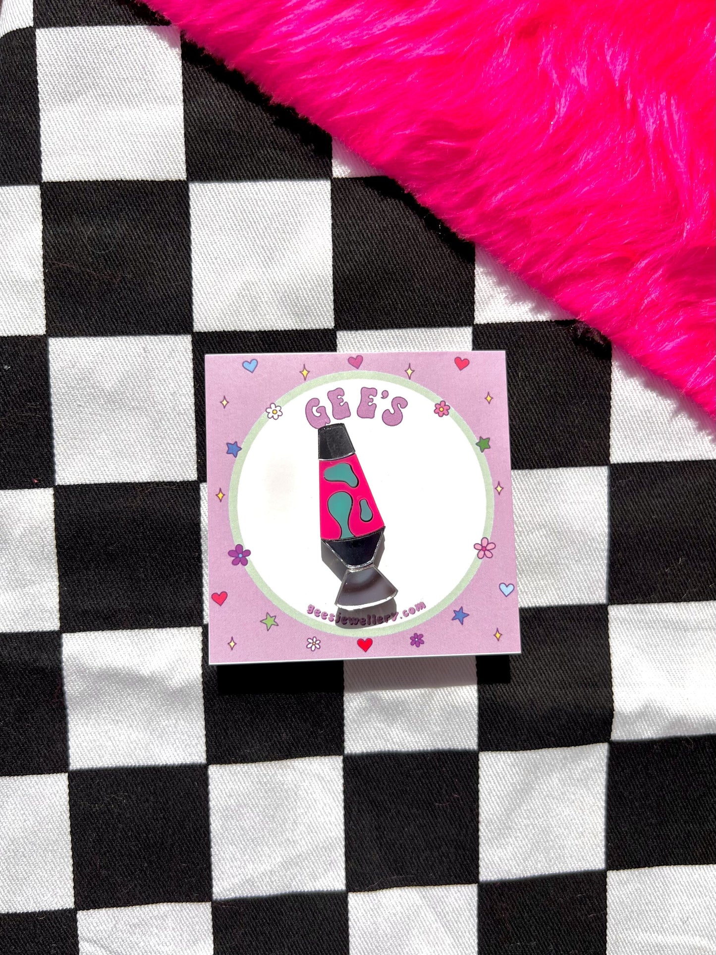Lava Lamp - Pink / Blue - Pin Badge