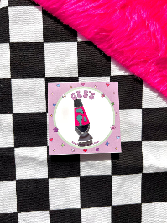 Lava Lamp - Pink / Blue - Pin Badge
