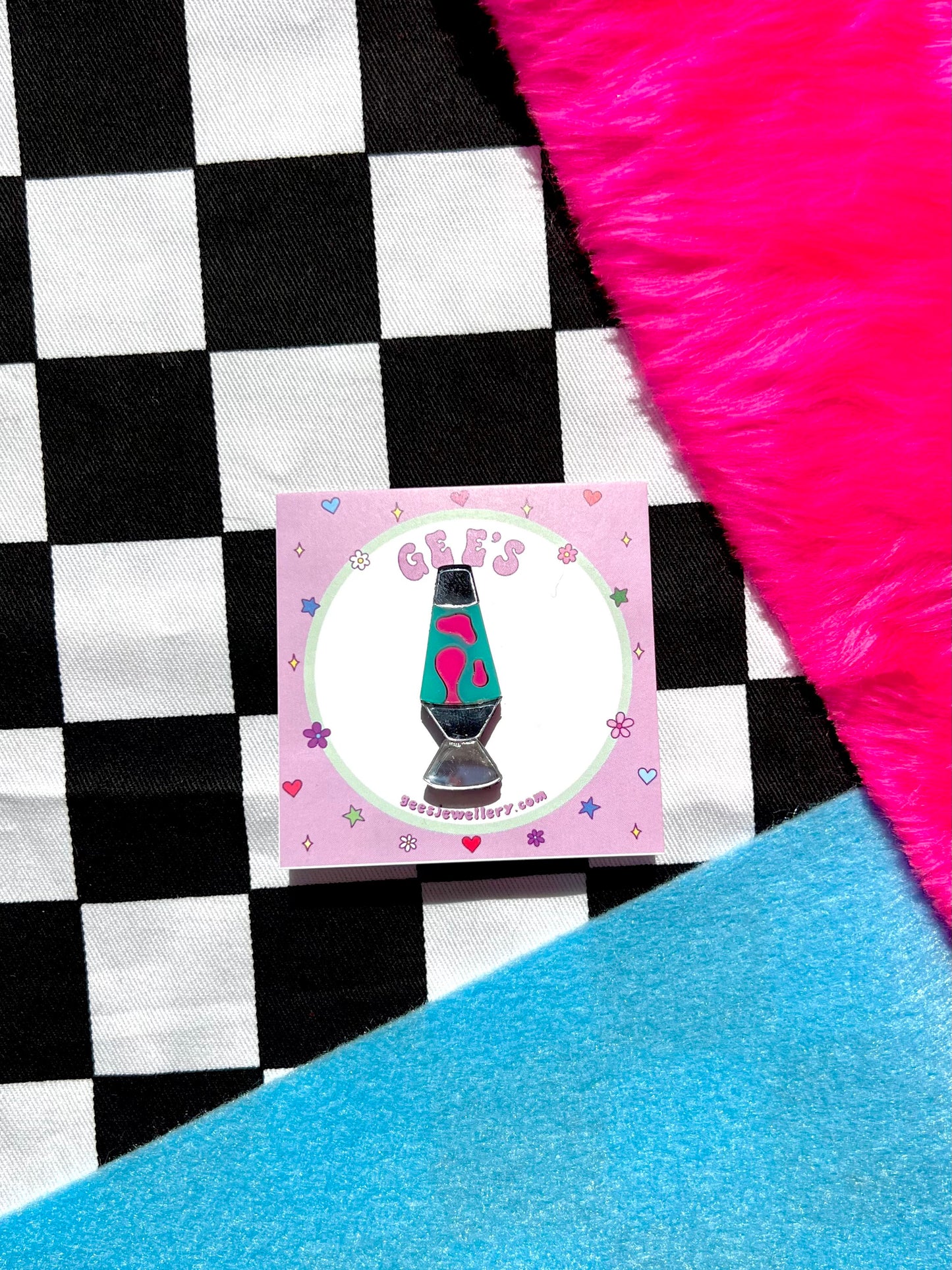 Lava Lamp - Blue / Pink - Pin Badge